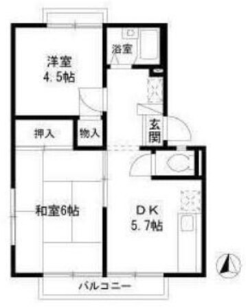 白岡ピアタウンＤの物件間取画像